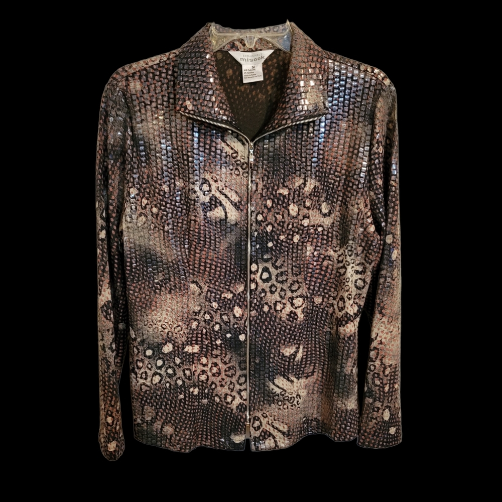 Misook Animal Print Jacket